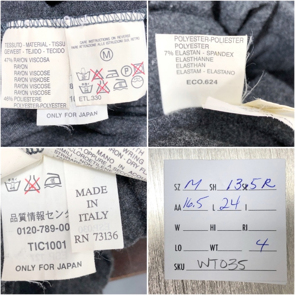 MaxMara Grey Fitted Short Sleeve Knits Shirt Top M - Picture 8 of 8